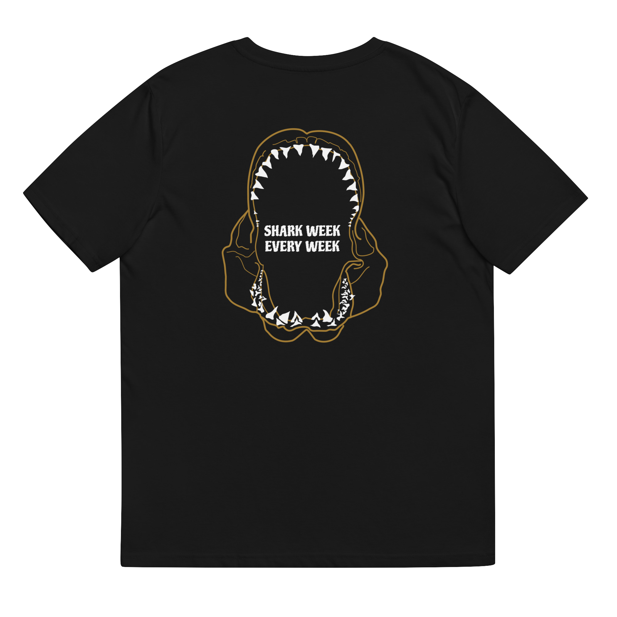 Great White Vintage 80s Metal Shark T-Shirt, White, Boxy Small (Tagged XL)(Measures  24.5” Long, 20” Pit To Pit)