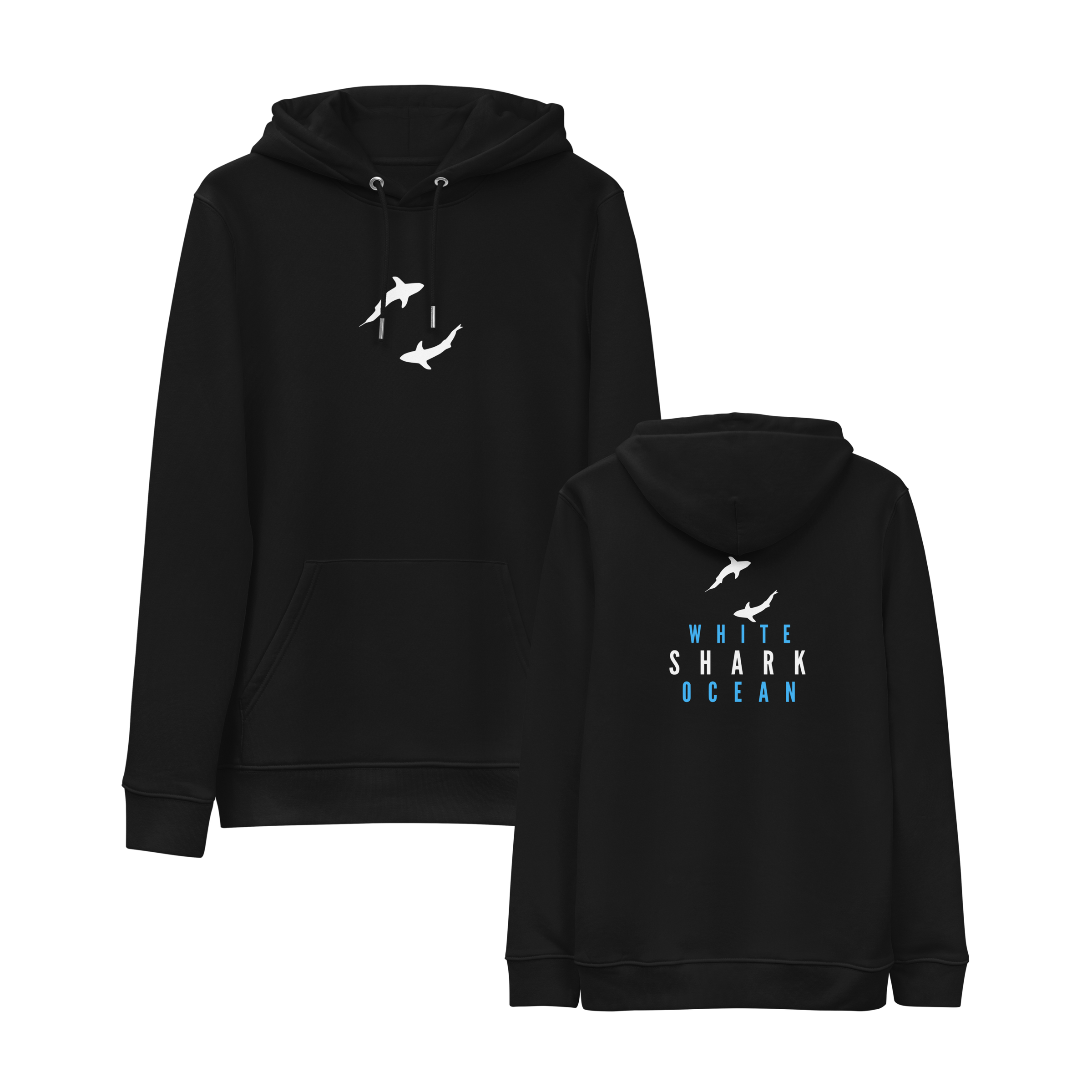 Great White Shark Program, crew hoodies "white shark ocean"