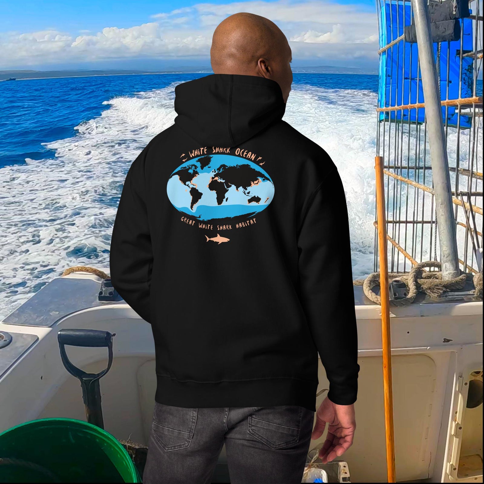 Great White Shark Habitat Unisex Hoodie