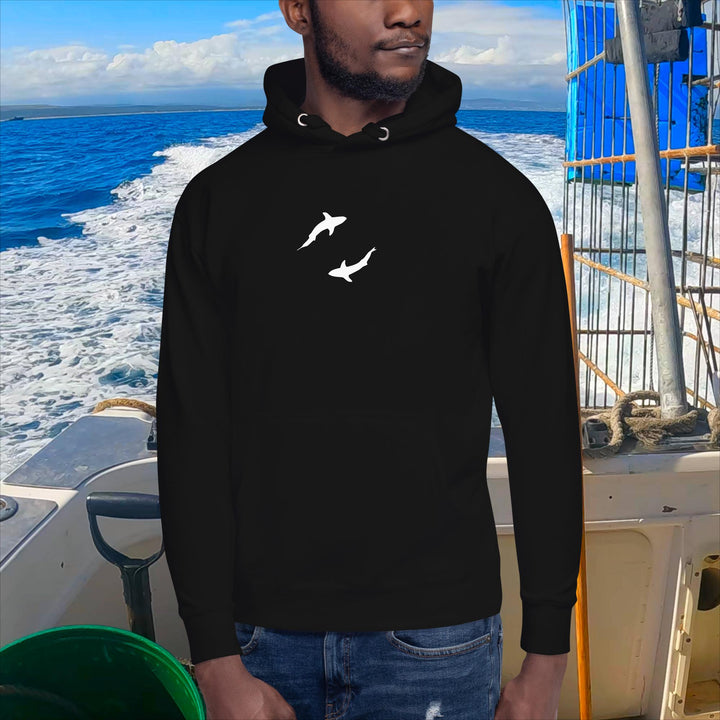 White Shark Ocean Crew Hoodie || Great White Shark