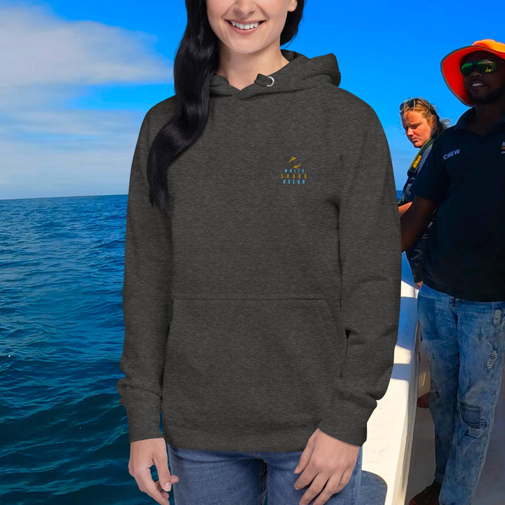 Great White Shark Jaws Unisex Hoodie | White Shark Ocean |