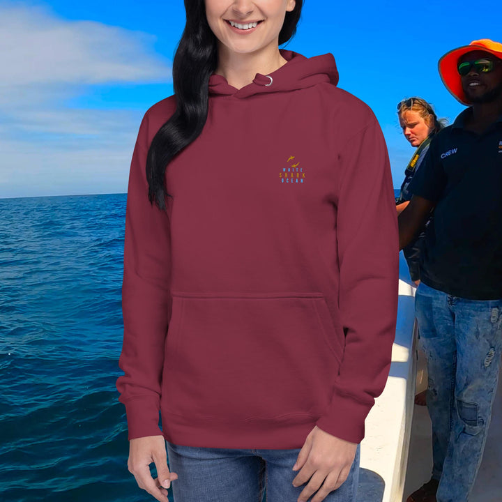 Great White Shark Jaws Unisex Hoodie | White Shark Ocean |