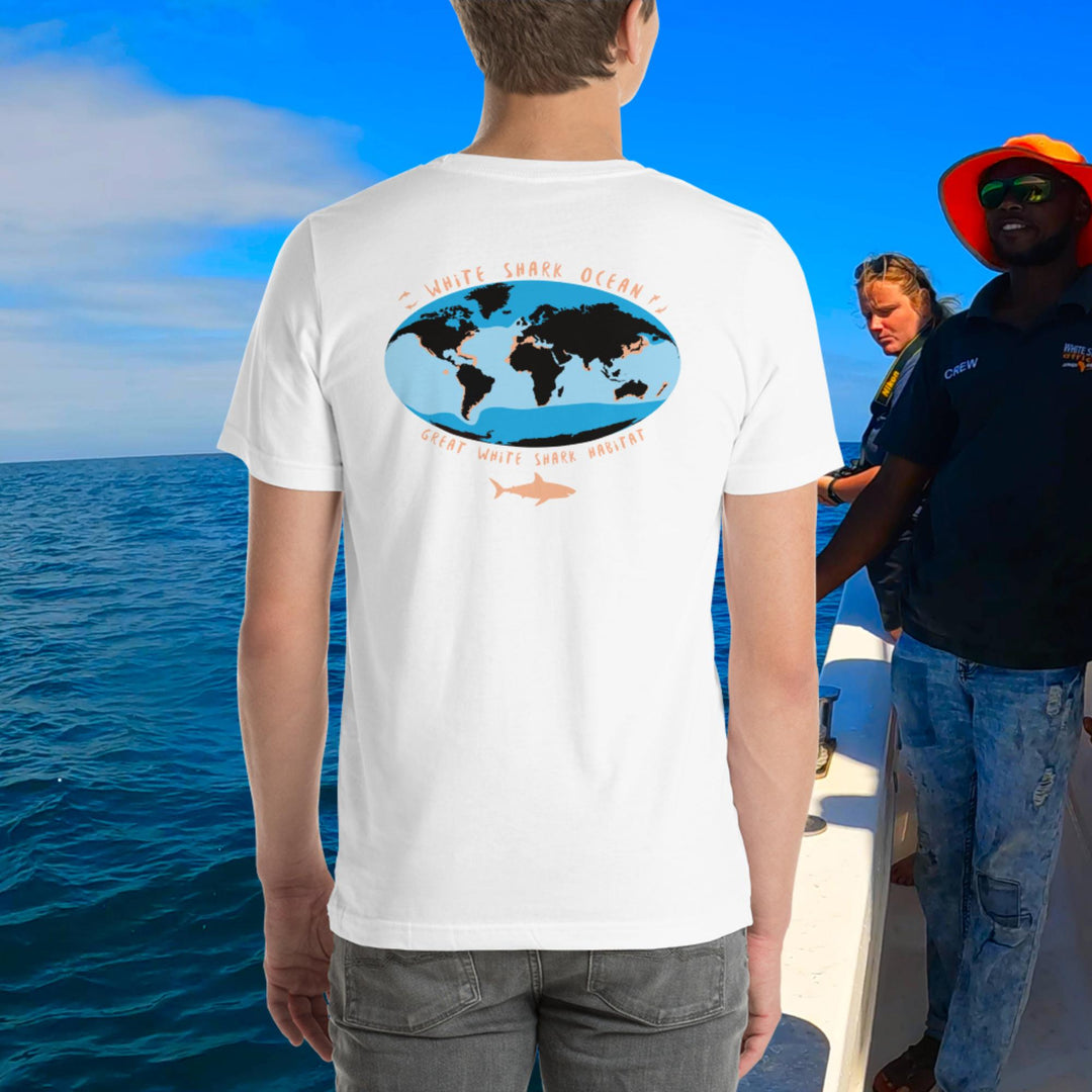 Great White Shark Habitat Unisex t-shirt | White Shark Ocean | Great White Shark