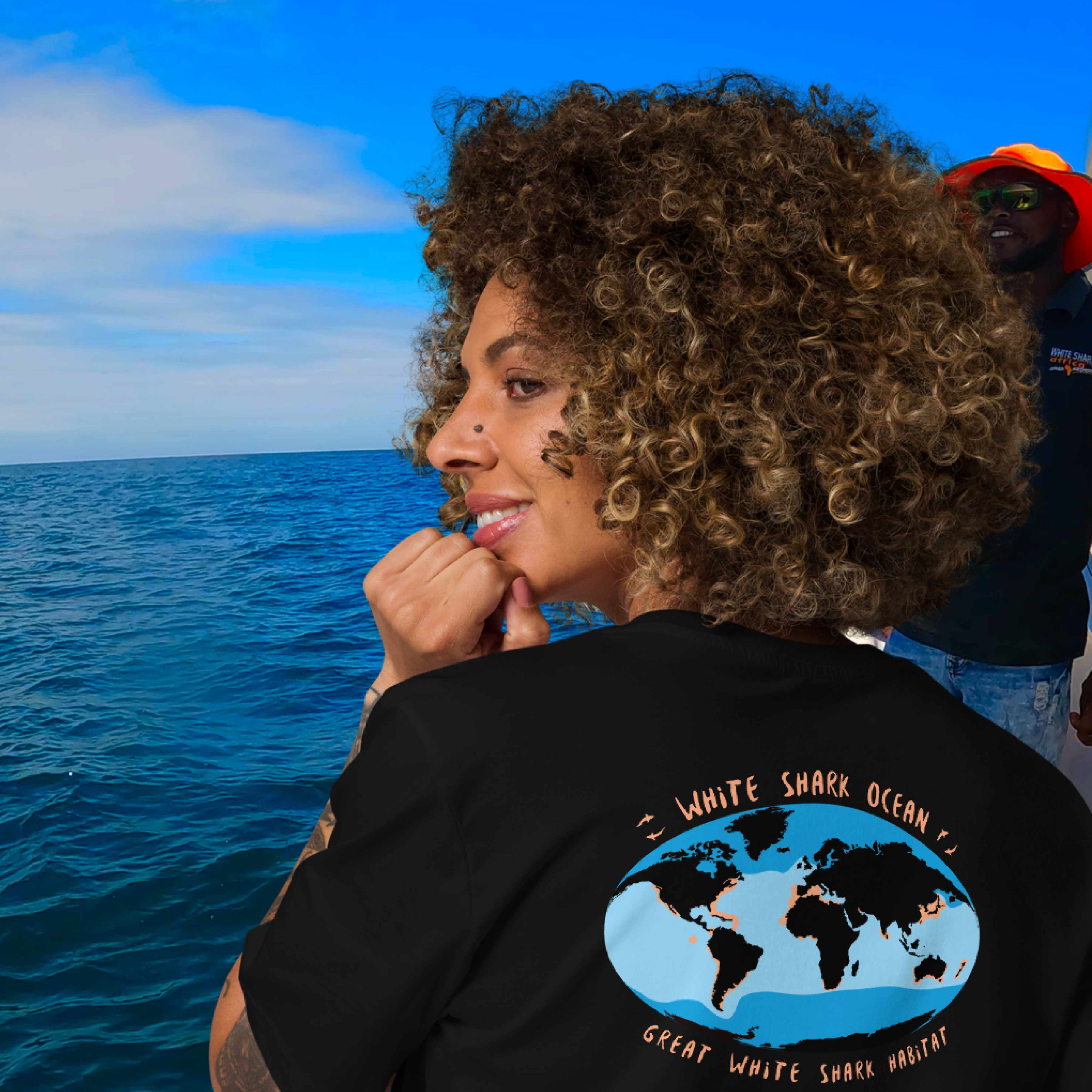 Great White Shark Habitat Unisex organic cotton t-shirt