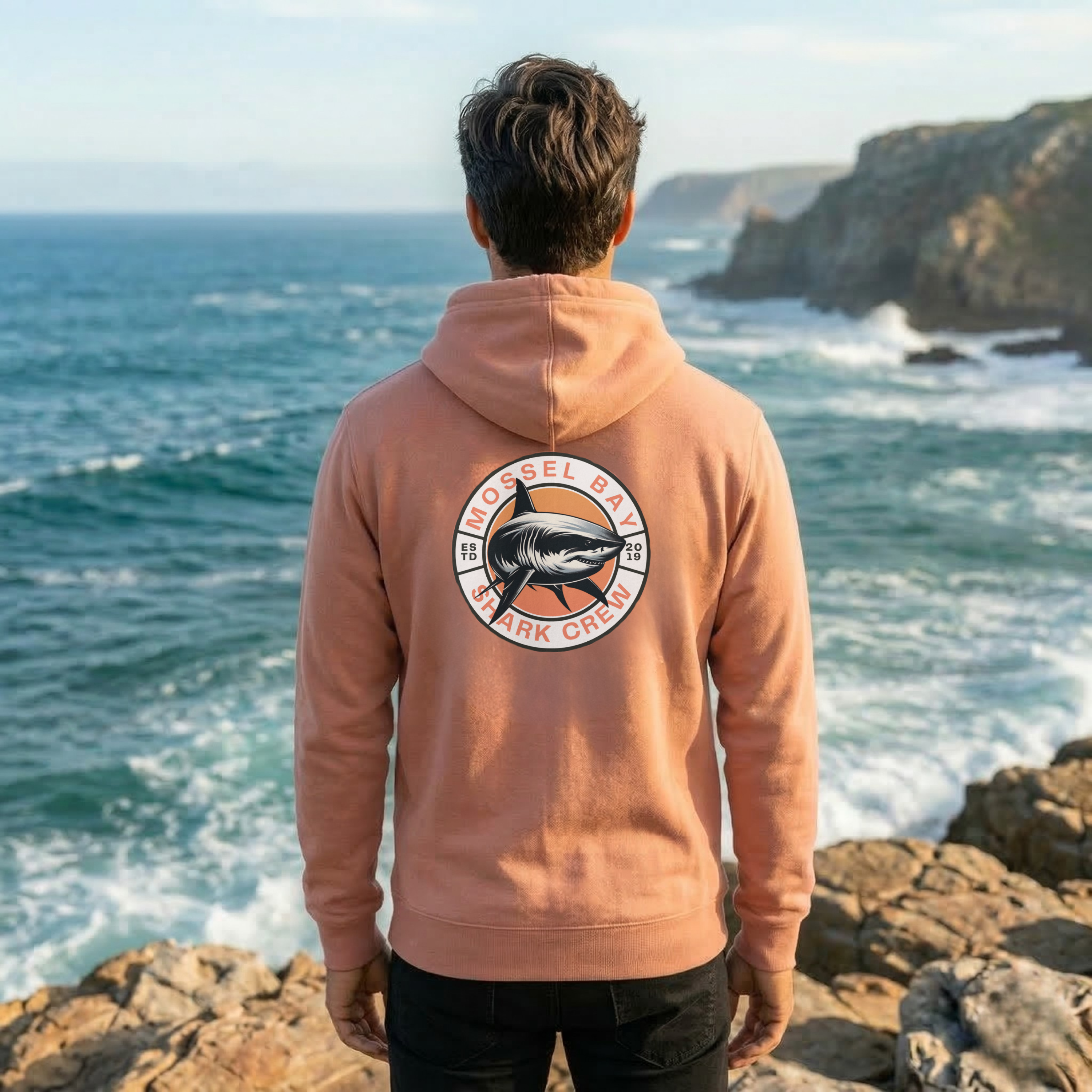 "Embrace the sea with our Mossel Bay Shark Crew Retro Hoodie. Vintage-inspired design, premium comfort & perfect for shark lovers. Shop White Shark Ocean."