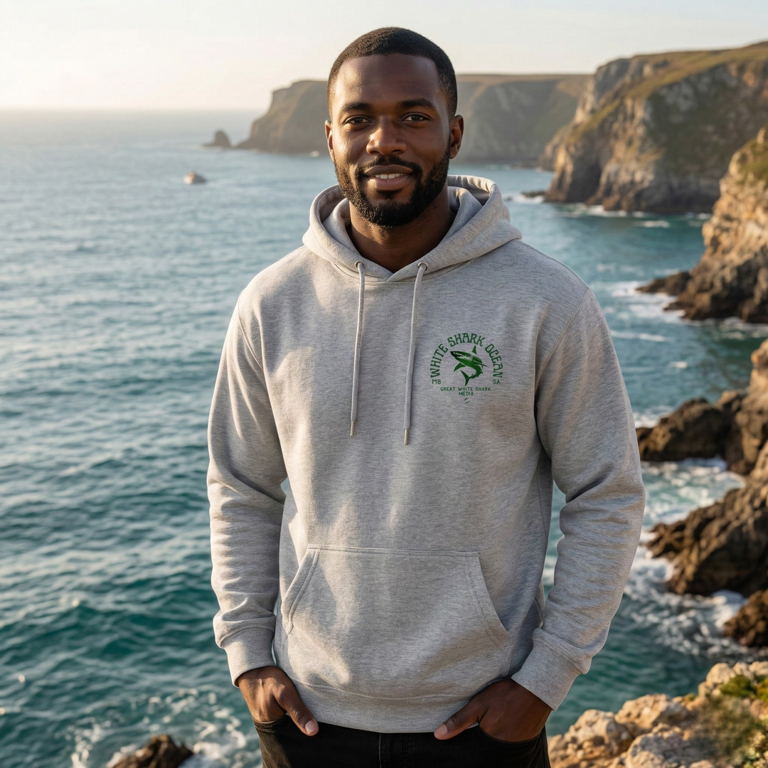 White Shark Ocean Great White Shark Media Front And Back