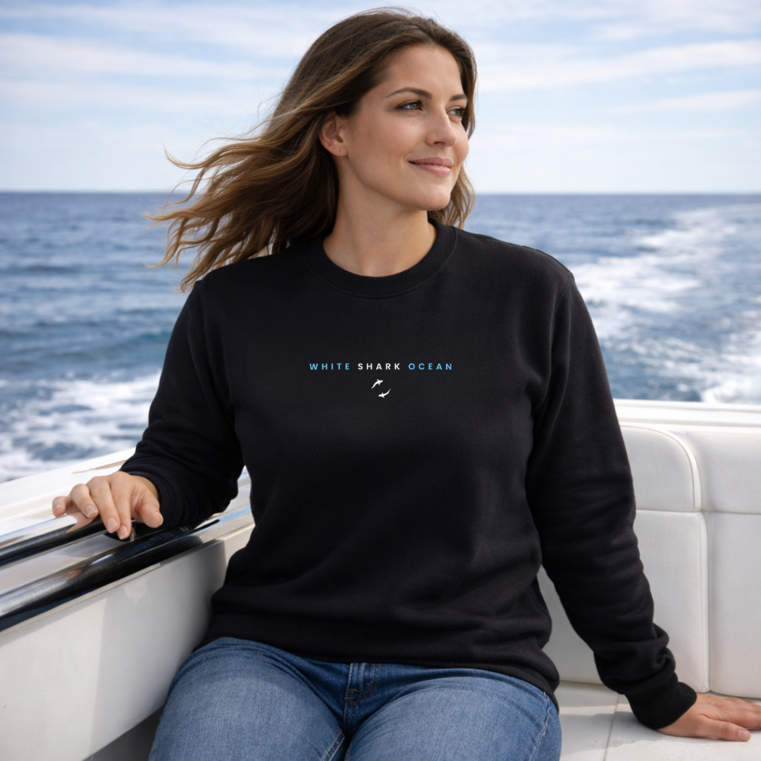 White Shark Ocean Logo Sweatshirt