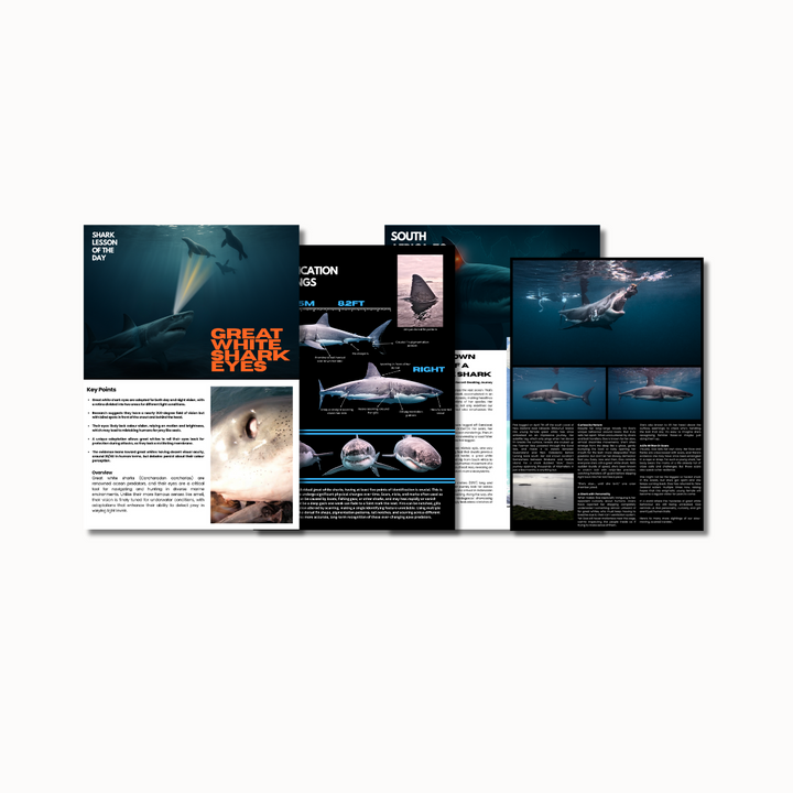 white shark ocean digital magazine sample pages