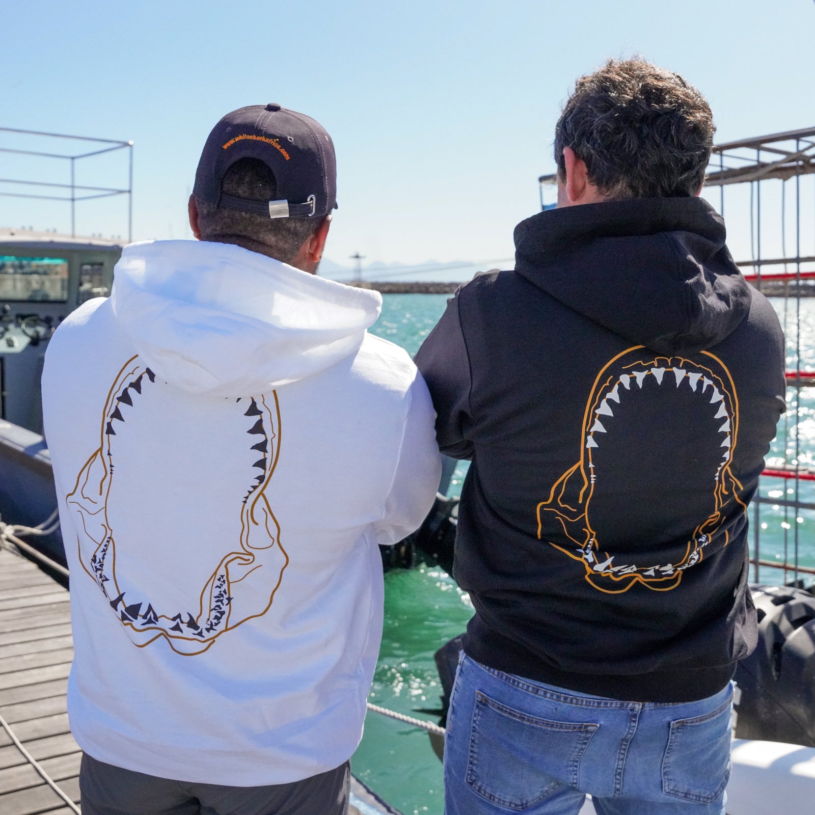 White Shark Ocean Jaws Hoodie, Great White Shark