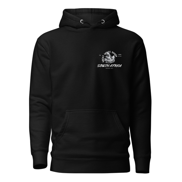 Great White Shark Hoodie - "South Africa, Established 45 Million Years Ago"