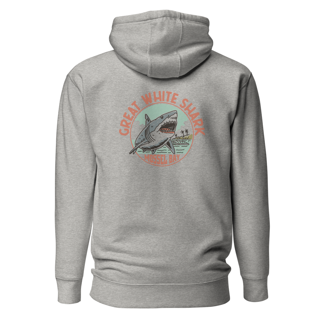 Mossel Bay Great White Shark Monoline Hoodie