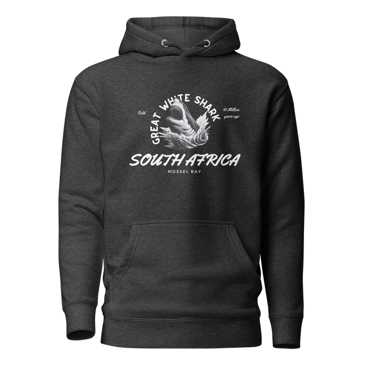 Great White Shark Hoodie - "South Africa, Established 45 Million Years Ago"