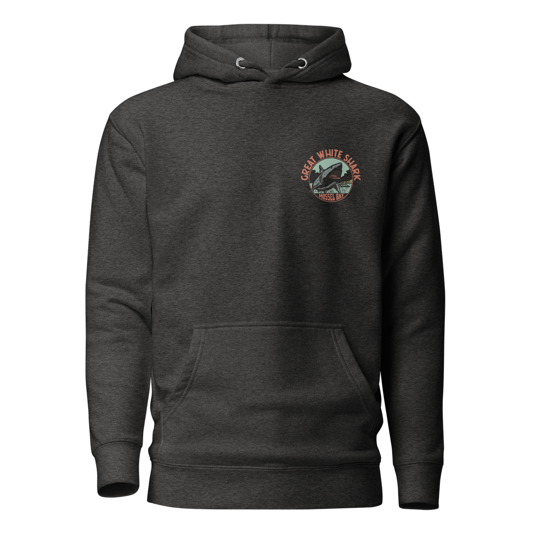 Mossel Bay Great White Shark Monoline Hoodie