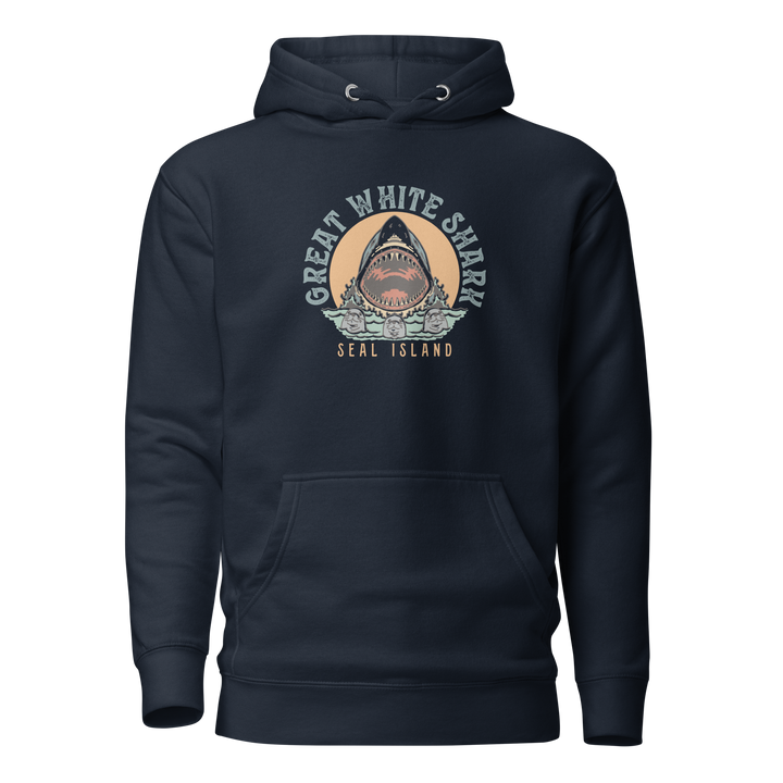 MONOLINE SEAL ISLAND SHARK HUNT HOODIE FRONT