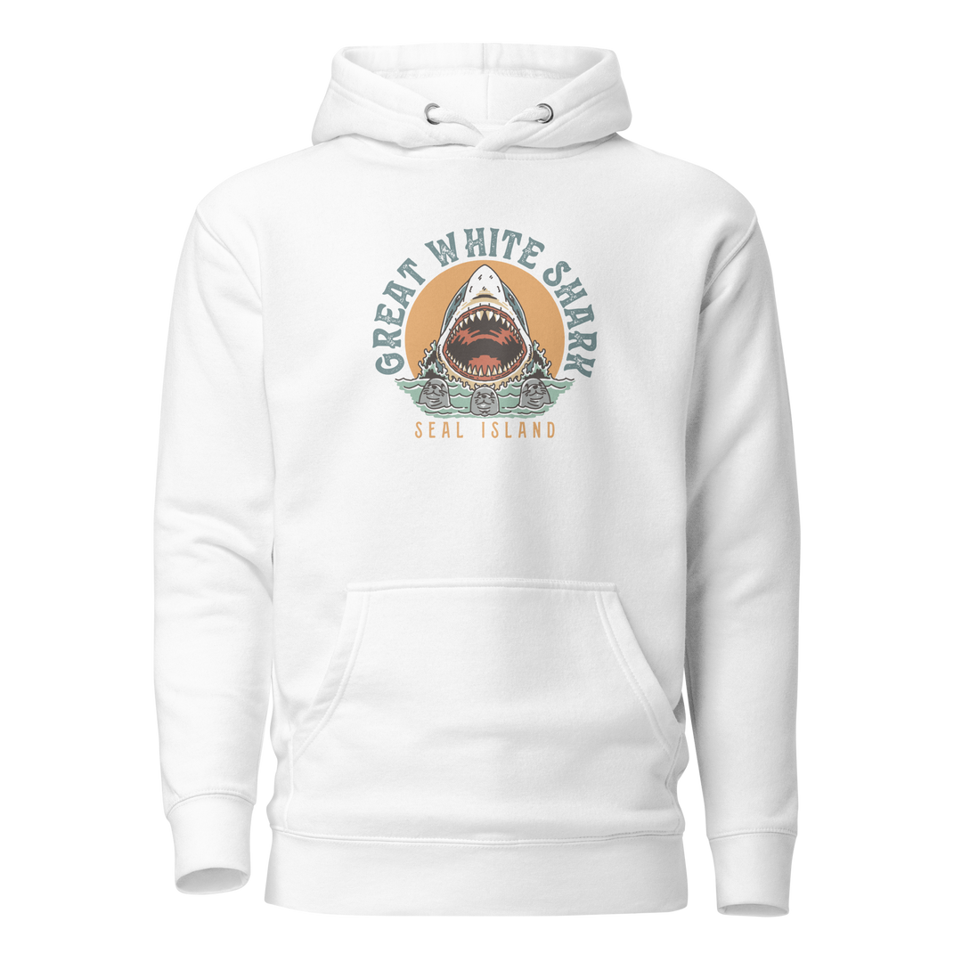 MONOLINE SEAL ISLAND SHARK HUNT HOODIE FRONT
