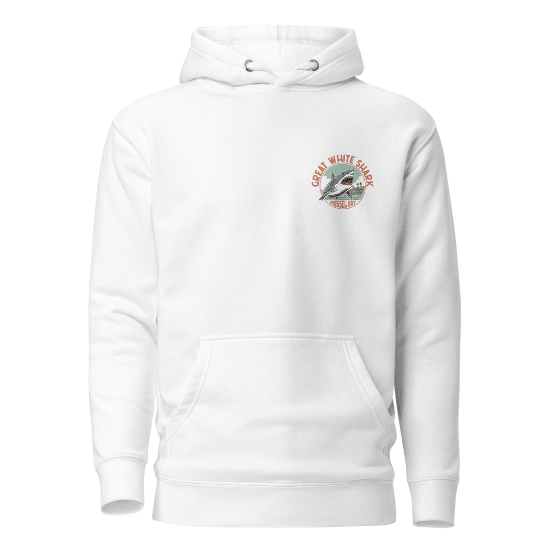 Mossel Bay Great White Shark Monoline Hoodie