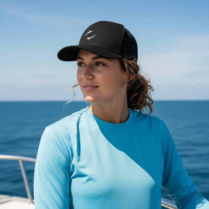 White Shark Ocean Crew Trucker Cap