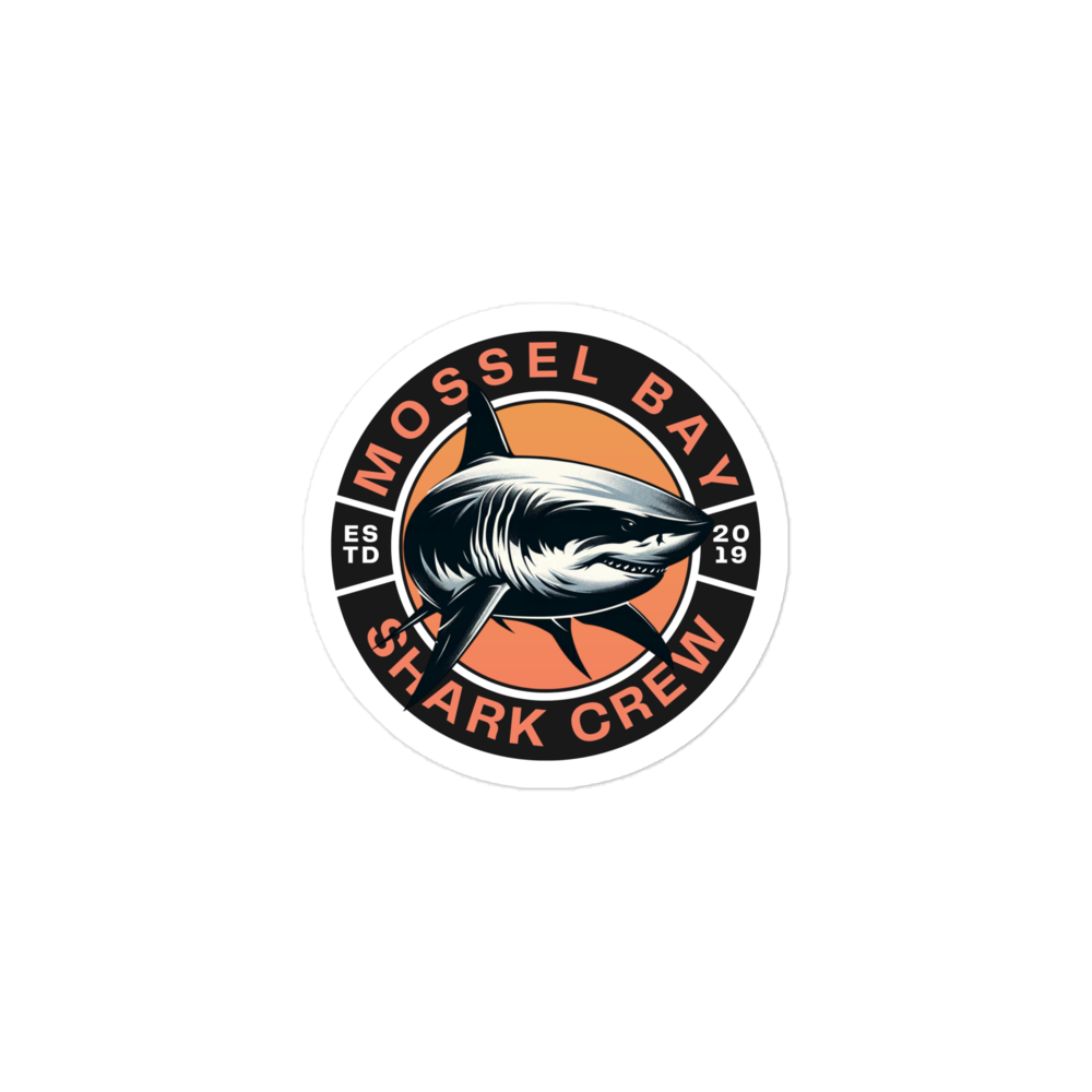 Mossel Bay Shark Crew Bubble-free stickers