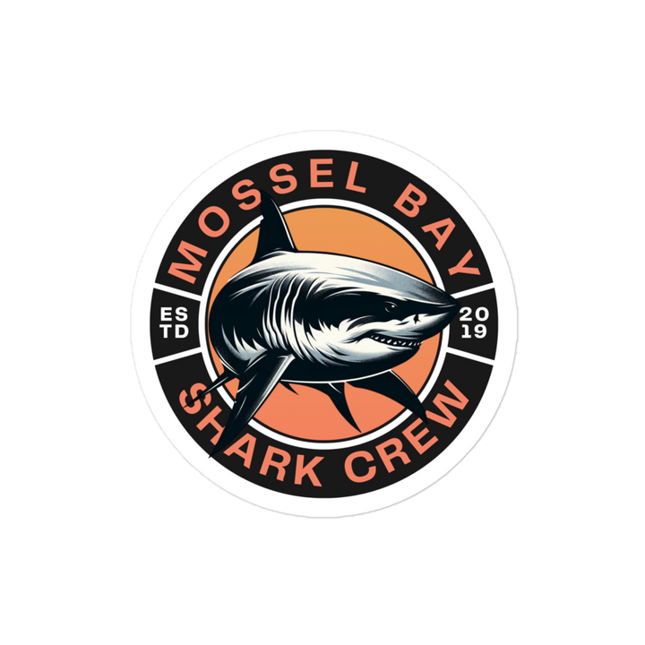 Mossel Bay Shark Crew Bubble-free stickers
