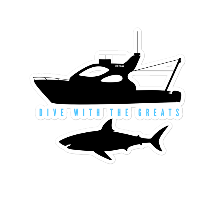 Dive With The Greats Bubble-free stickers