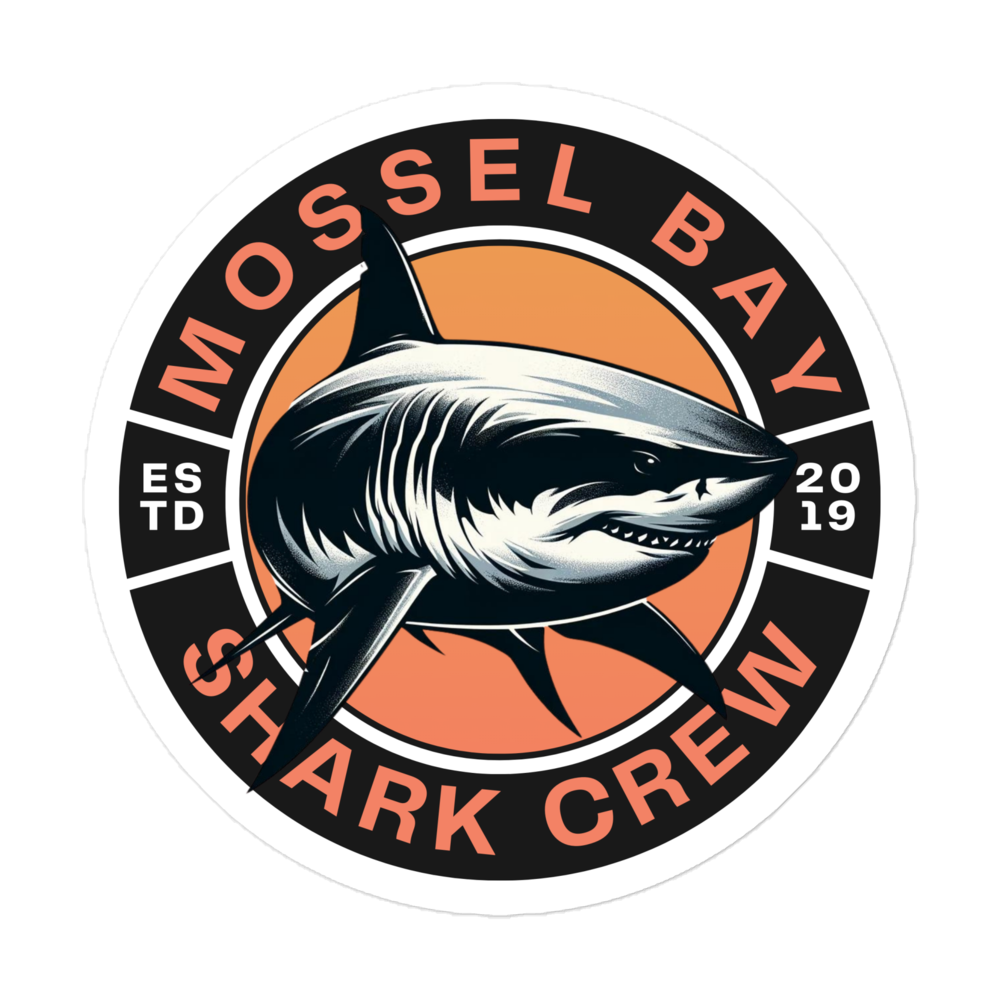 Mossel Bay Shark Crew Bubble-free stickers