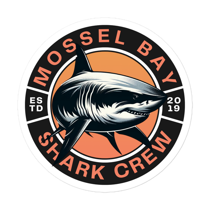 Mossel Bay Shark Crew Bubble-free stickers