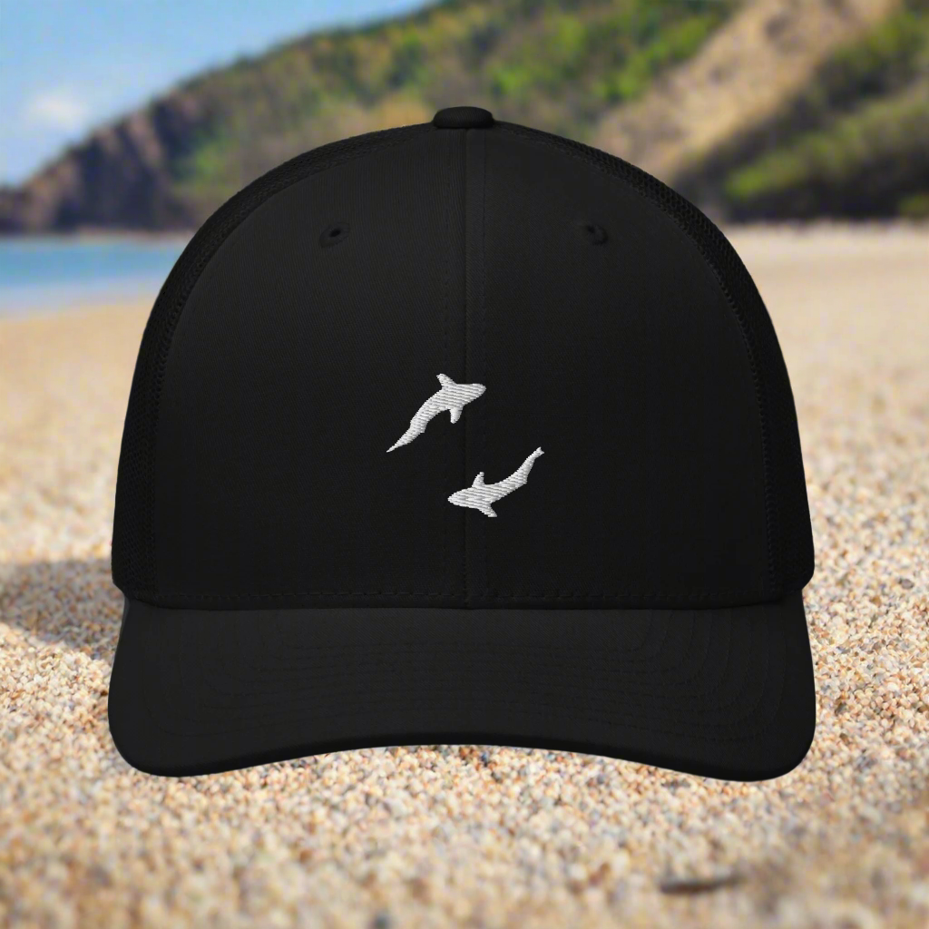 White Shark Ocean Crew Trucker Cap | Great White Sharks | White Shark Ocean Merch