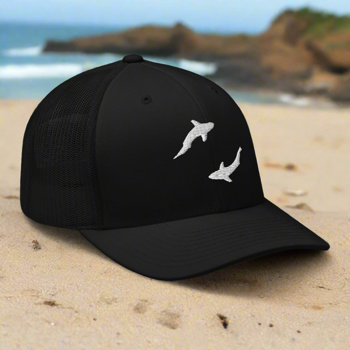 White Shark Ocean Crew Trucker Cap | Great White Sharks | White Shark Ocean Merch