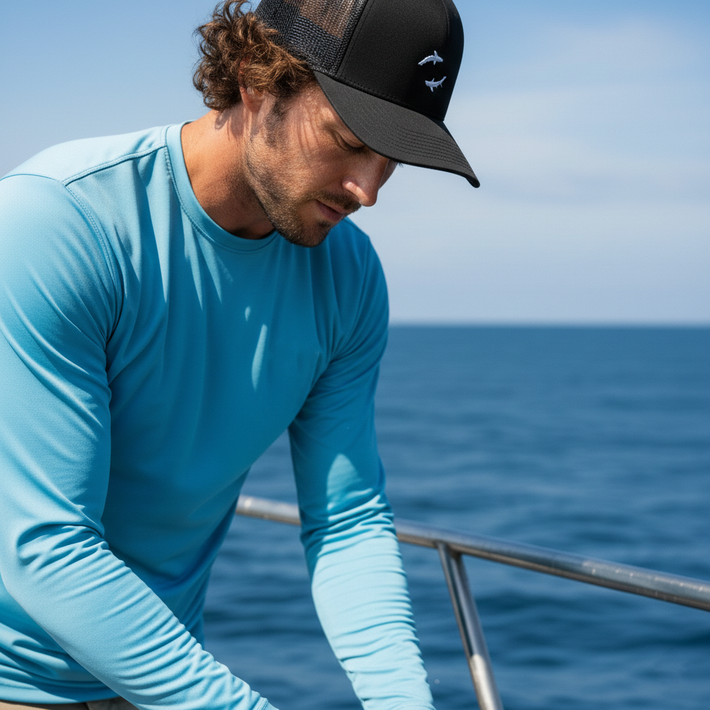White Shark Ocean Crew Trucker Cap