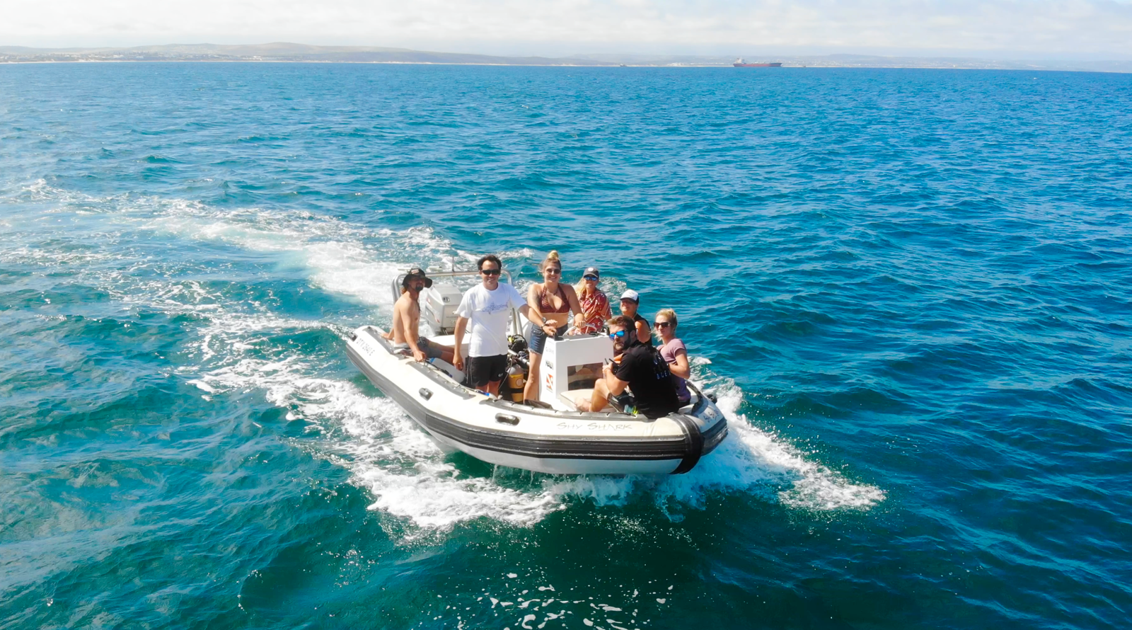 Great White Shark Program, learning to skip "white shark ocean"