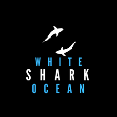 "White Shark Ocean" Logo Great White Shark Media, Exploration And Media