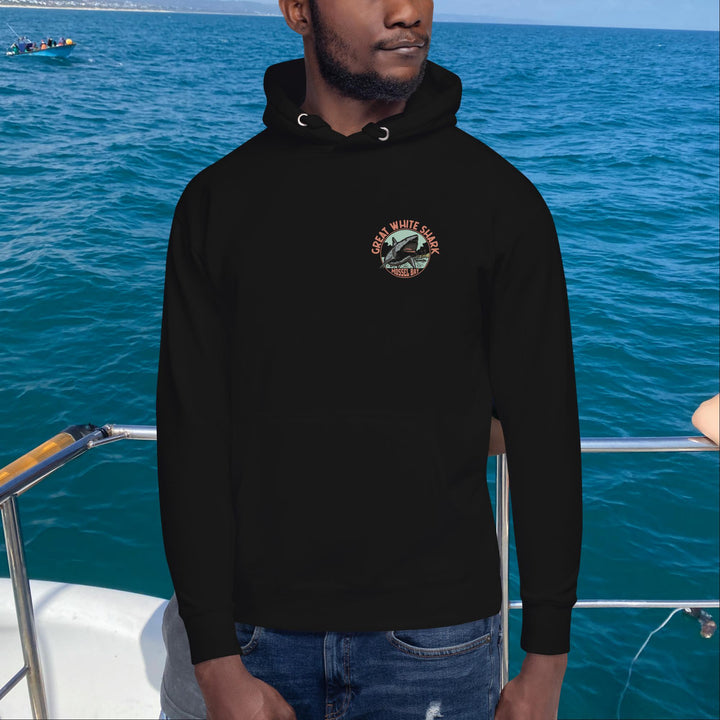 Mossel Bay Great White Shark Monoline Hoodie