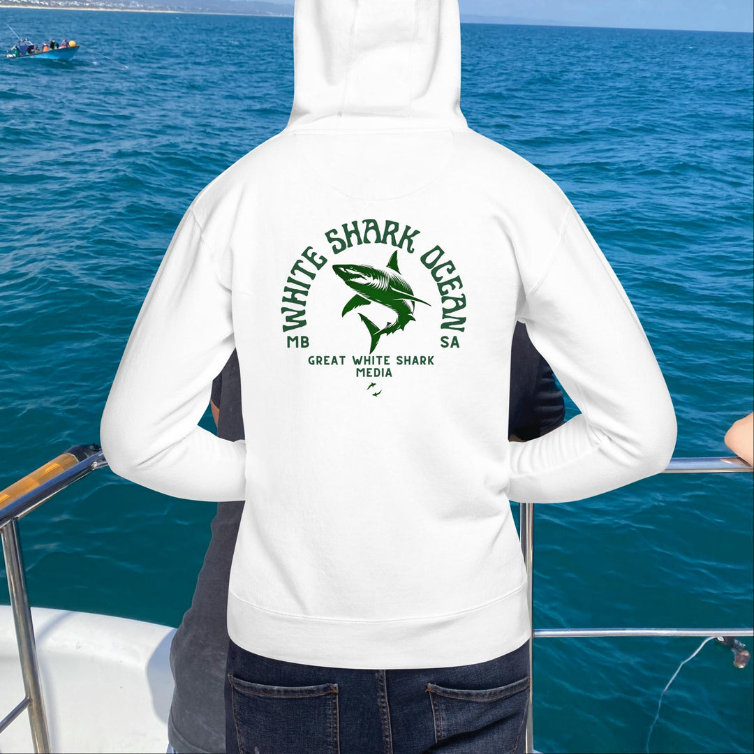 White Shark Ocean Great White Shark Hoodie Front And Back | great white shark | White Shark Ocean