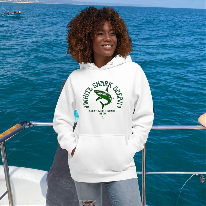 White Shark Ocean Great White Shark Hoodie Front | great white shark | White Shark Ocean