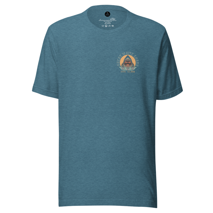 Monoline Seal Island Shark Hunt Front And Back T-Shirt
