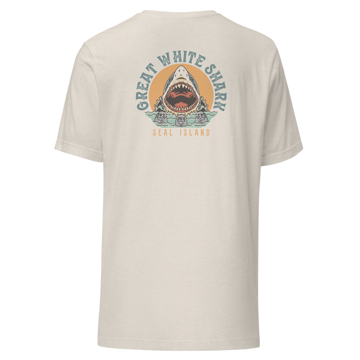 Monoline Seal Island Shark Hunt Front And Back T-Shirt