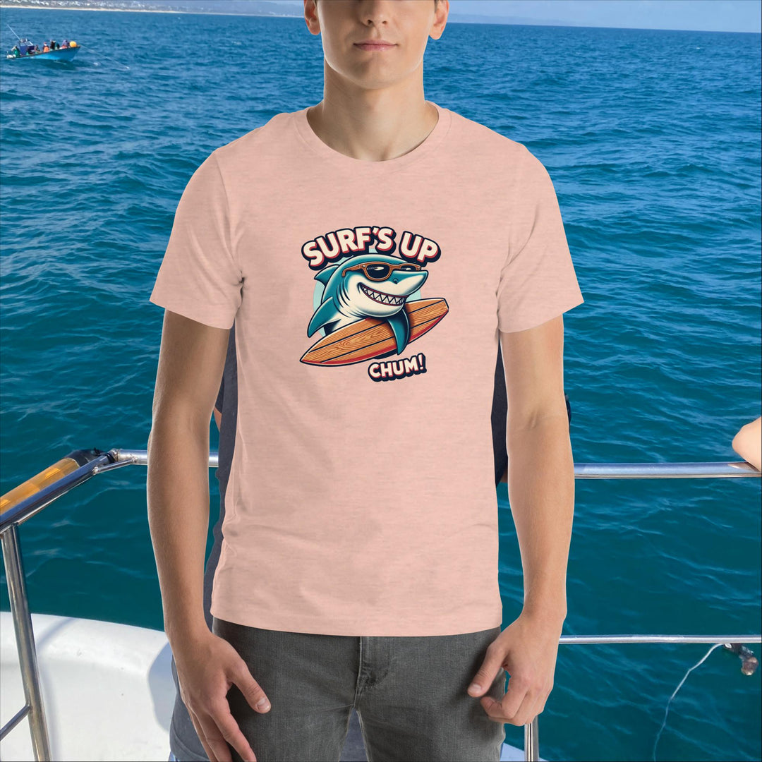 "Surf's Up, Chum!" Great White Shark T-Shirt