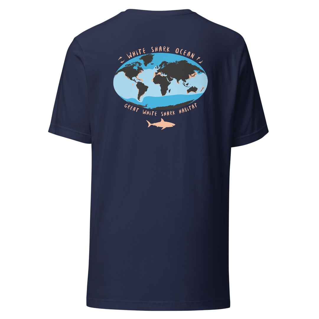 Great White Shark Habitat Unisex t-shirt