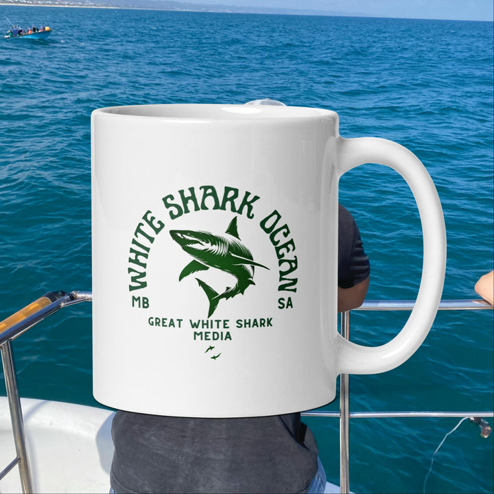 White Shark Ocean Great White Shark Media Mug | White Shark Ocean | Great White Shark