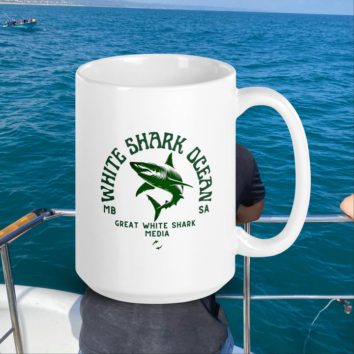 White Shark Ocean Great White Shark Media Mug | White Shark Ocean | Great White Shark