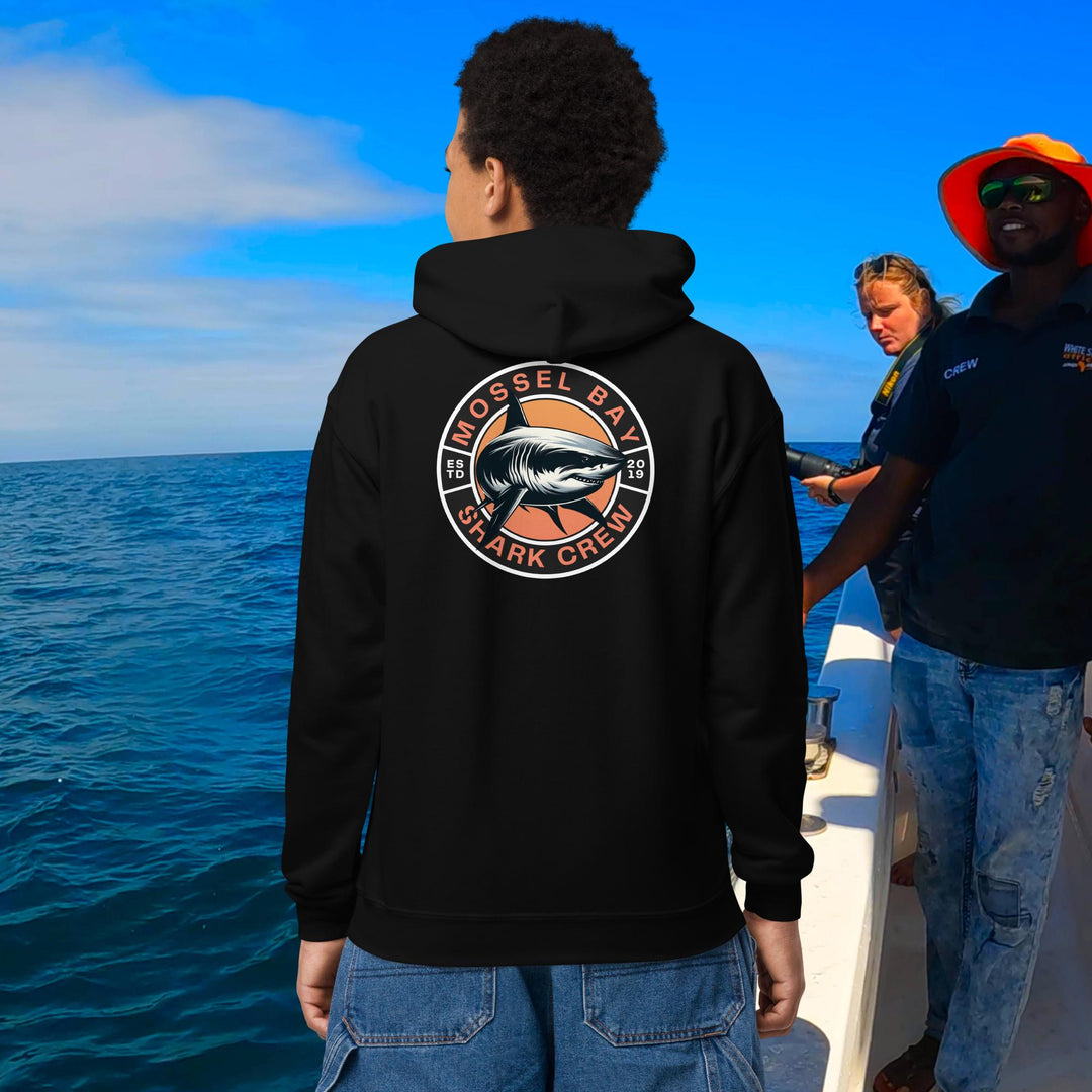 Mossel Bay Shark Crew Youth Heavy Blend Hoodie | great white shark | White Shark Ocean