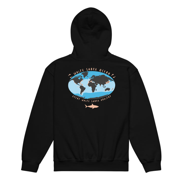 Great White Shark Habitat Youth Heavy Blend Hoodie